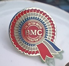 Bmc Rosette Metal Lapel Pin Badge Austin Morris Mg Healey Mini Minor Sprite 1275