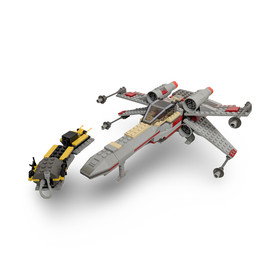 LEGO Star Wars X-Wing Fighter 7140 1999 Vintage Box & Manual NO MINIFIGURES