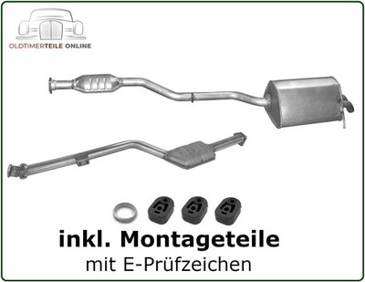 Auspuff Set mit Kat Mercedes W203 S203 C180 C200 CGI C230 Katalysator + Endtopf