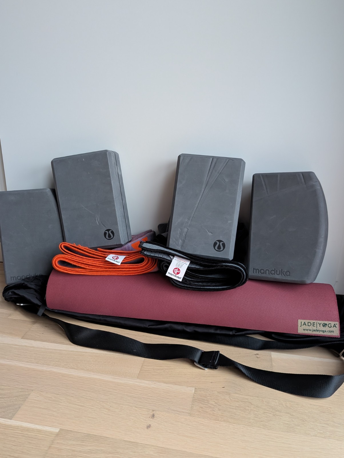 Yoga Komplettset, Hochwertig, Jade, Lululemon, Manduka, Sehr Guter Zustand