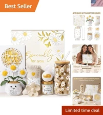 Thoughtful 8PCS Birthday Gifts for Women - Spa Essentials & Daisy-themed Joy