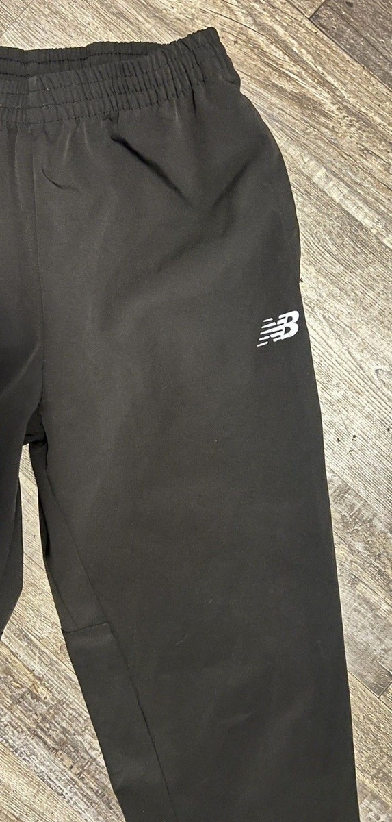 New Balance Track Pants ~Mens Medium Black Elastic Waist Pockets Lightweight View 4