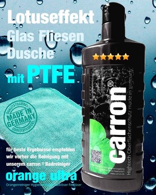 carron  Glasversiegelung Dusche 500ml   Lotuseffekt, Abperleffekt & Kalkschutz