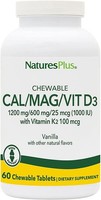 Natures Plus CAL-MAG-VIT D3- 60 Kautabletten-Chocolate (66,98 Eur/Kg)