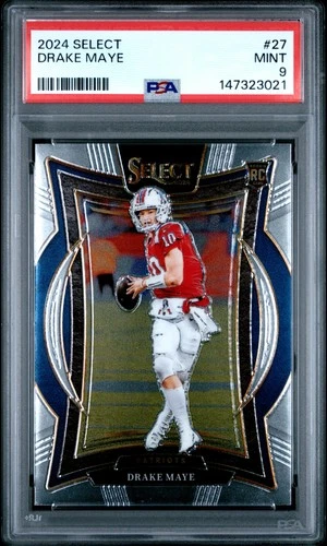 2024 PANINI SELECT #27 DRAKE MAYE ROOKIE RC PSA 9