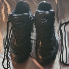 Herren Stiefeletten Leder schwarz Schnürung ...