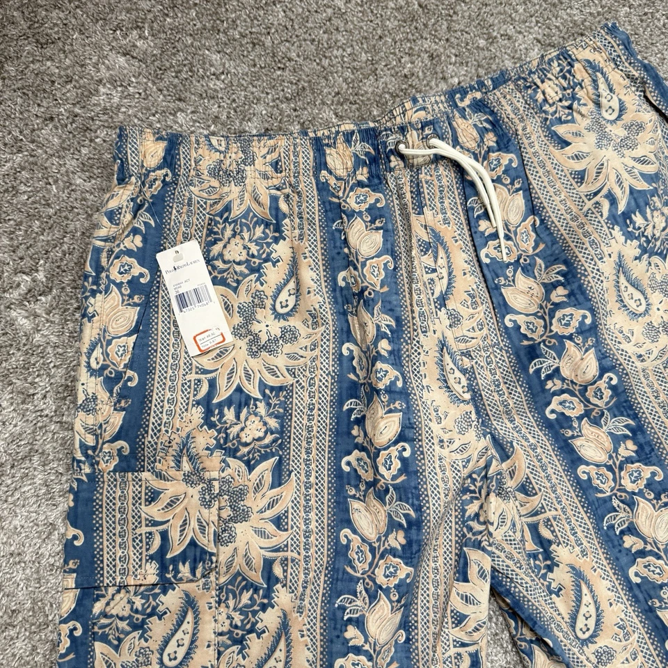 Nuevo con etiquetas Pantalones Cortos Polo Ralph Lauren Floral Paisley Carga Para Hombre Talla Mediana 36 Foto 4 de 4