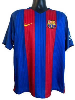 Nike FC Barcelona  LaLiga Beko 2016 Soccer Jersey Men's SZ: XL Red Blue - Used
