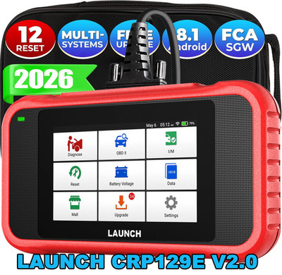 2026 Launch CRP129E V2.0 Elite OBD2 Car Scanner Engine SRS ABS Diagnostic Tool