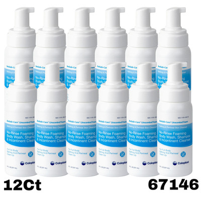 Bedside-Care Rinse-Free Shampoo and Body Wash 8.1 oz. Pump Bottle 67146 12Ct