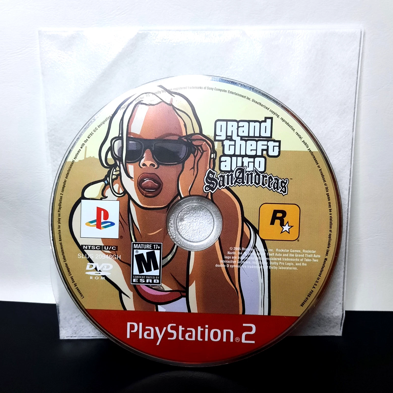 Grand Theft Auto San Andreas PS2 Sony PlayStation 2 Disc Only Tested