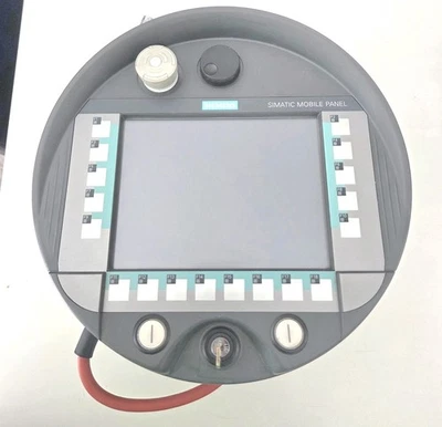 Siemens 6AV6645-0CC01-0AX0 SIMATIC Mobile Panel 277 with Integrated Acknowledgment Button, Stop Pushbutton, Handwheel, Keyswitch and Two Illuminated Push-buttons — PLCs