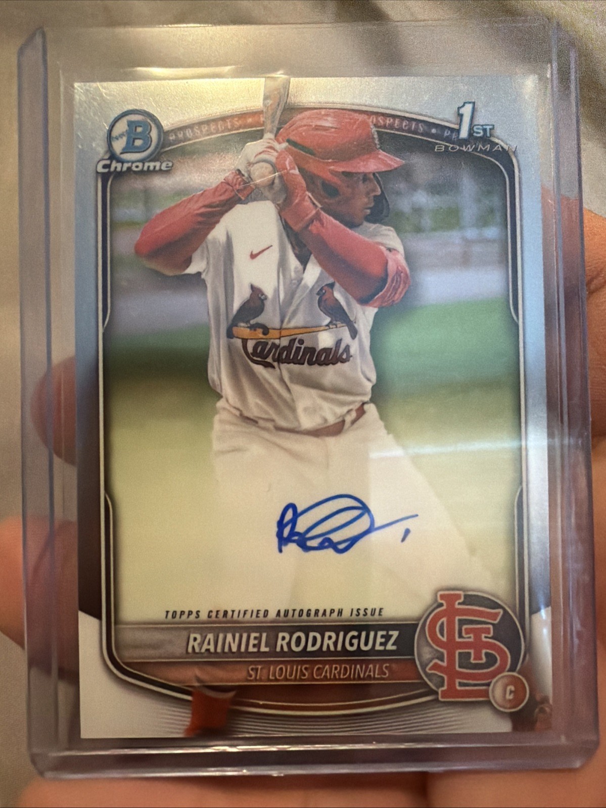 2025 Bowman Chrome Auto CPA-RR RAINIEL RODRIGUEZ 1st - Cardinals Autograph