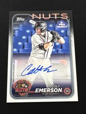Colt Emerson 2024 Topps Pro Debut Auto Autograph Prospect Card #PD-168