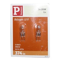 Paulmann Mini Halogen Stiftsockel Birne 2Pin 20W G4 Klar GlüHbirne Dimmbar
