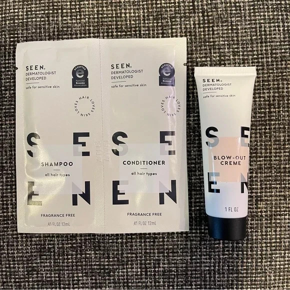 SEEN Hair Product Bundle - Shampoo/Conditioner & Blow-Out Creme