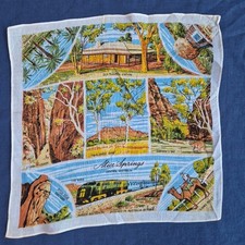 Vintage Australien Taschent&uuml;cher Flora Fauna Heil Werbetaschent&uuml;cher x 3