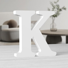 10 Inch White Big Wood Letters, Unfinished Wooden Letters for Wall Decor Decorat