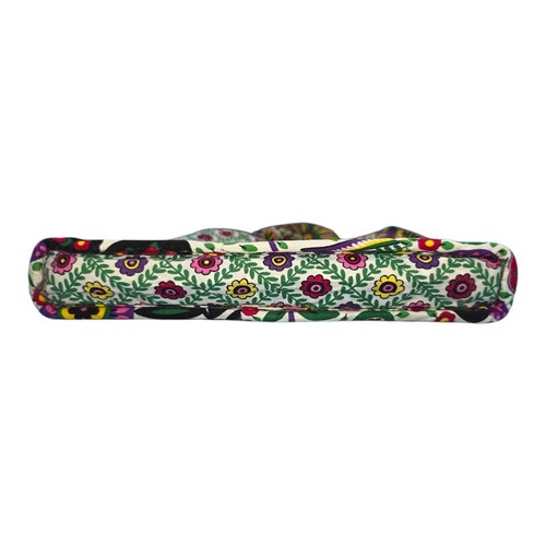 Vera Bradley Purple Quilt Hipster Cross Body Bag Flowers Folk Art - Picture 6 of 9
