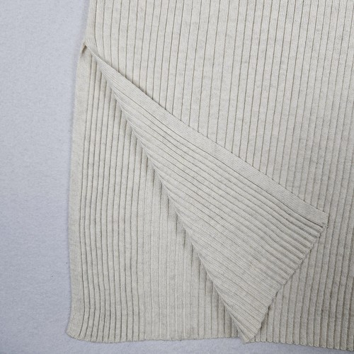 Athleta Reverie Sweater Dress Womens L Sea Salt Ribbed Midi Stretch Casual VNeck - Picture 12 of 21