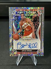 Spud Webb 2021-22 Panini Prizm Auto Disco Fast Break #FB-SWB ATLANTA HAWKS