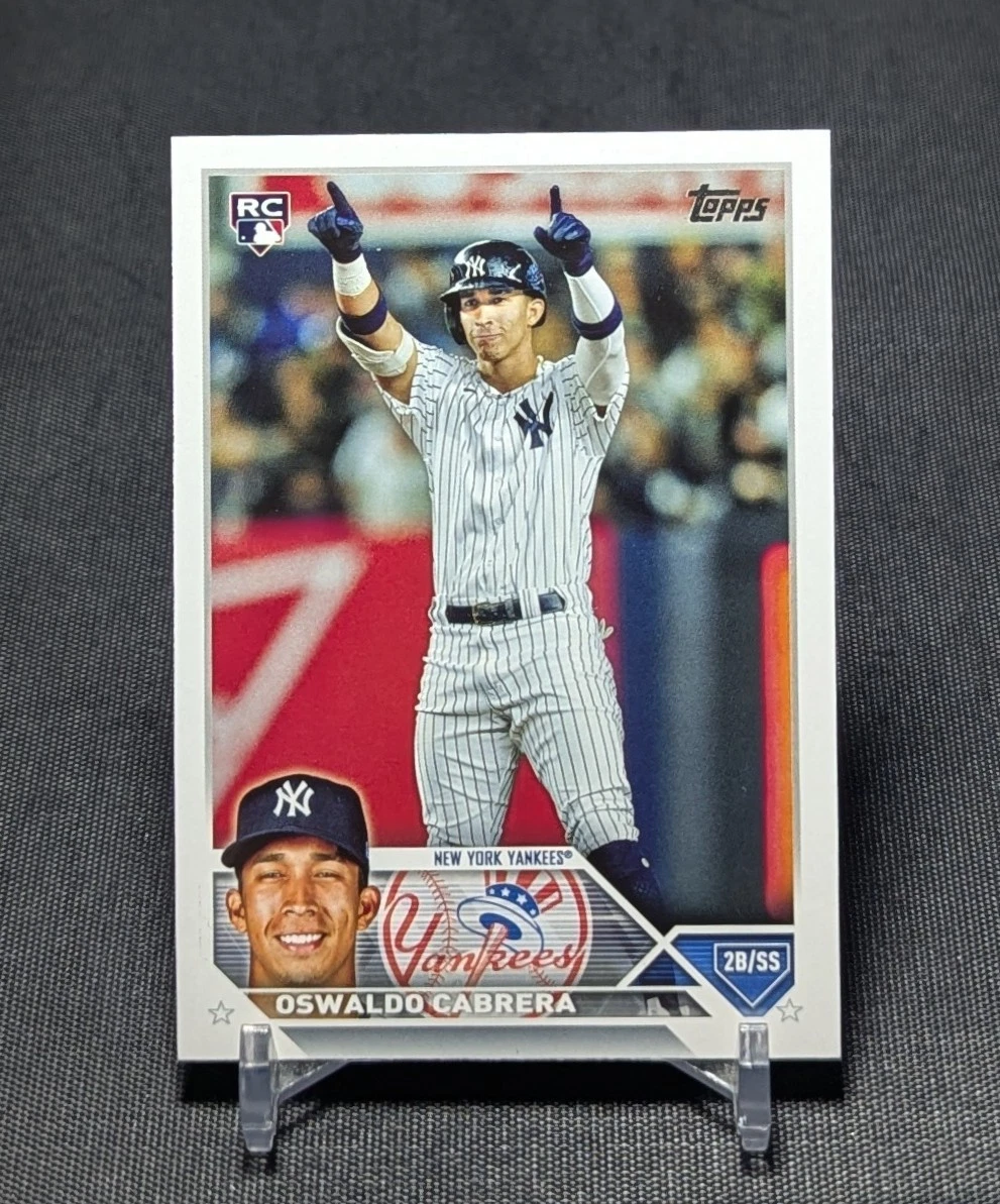 NY スーパールーキー！Oswaldo Cabrera 直筆サインカード 2023 Topps Heritage OSWALDO CABRERA Real One Autograph