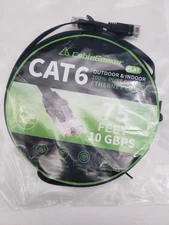 CableGeeker Indoor Outdoor 75 Feet 10 Gbps Cat 6 Ethernet Cable 100% Pure Copper