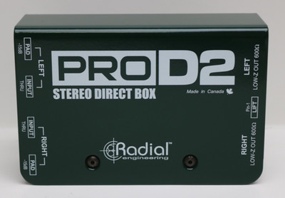 Radial Engineering ProD2 Passive Stereo Direct Box Pro D2 - NEW!