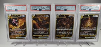 Pokemon Crown Zenith Gold VStar Set of 4 Arceus Giratina Dialga