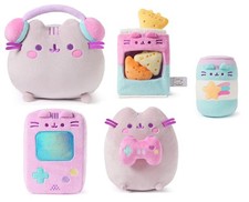 GUND Pusheen Gamer 5 Pc Bundle, Console, Headphones, Soda, Chips and Controller