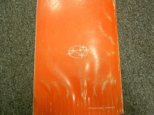 1974 Subaru 1400 5 Velocidad Servicio Reparación Tienda Manual Fábrica OEM Libro - Imagen 8 de 8