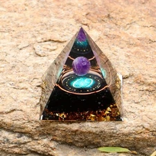 Constellation Orgonite Natural Pyramid Stone Crystal Energy Healing Reiki Chakra