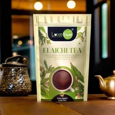 Luxebrew Elaichi Tea Blend Powder Refreshing Traditional Cardamom Flavoured 250g