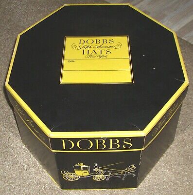 Vintage Dobbs Men's Black Fedora Hat Size 8 Vintage Dobbs Men's Black Fedora Hat Size 8