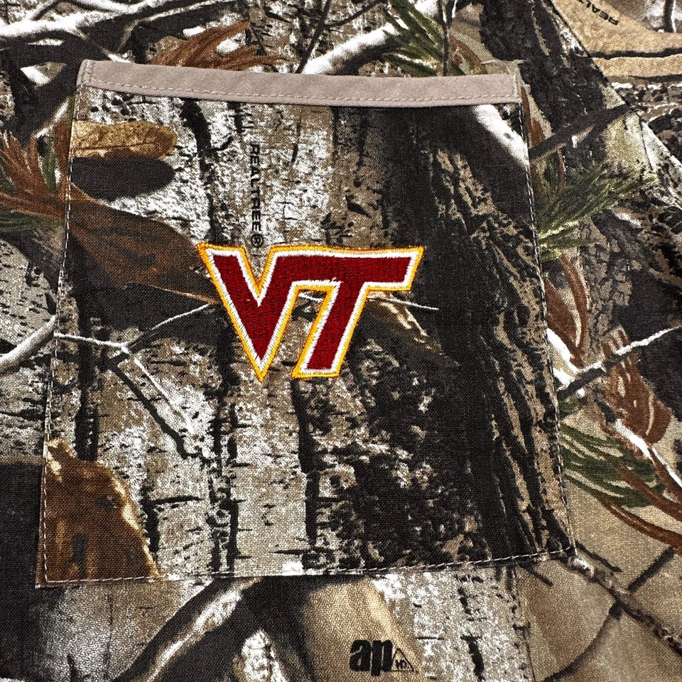 Women's Scrub Dudz top Small Virgina Tech hokies camo Nurse Medical - Image 4 of 4