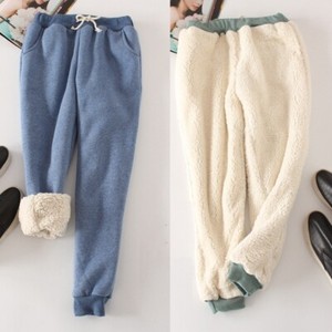 Womens-Fleece-Lining-Sweatpants-Warm-Thicken-Pants-Harem-Casual-Trousers-Loosen