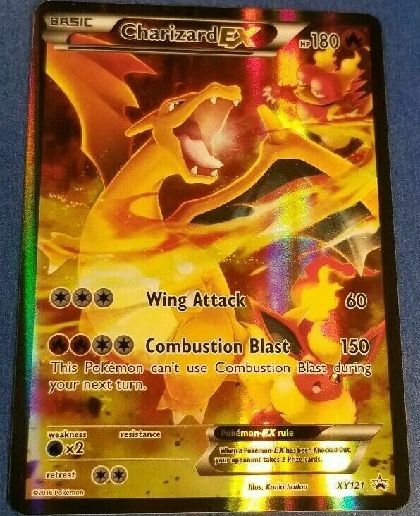 FULL ART Charizard EX ULTRA RARE (Flareon Art) XY121 Black