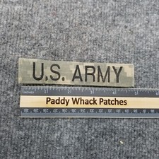 US Army Name Tape Patch Hook Loop Back R4