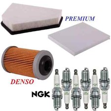 Tune Up Kit Air Cabin Oil Filters Spark Plugs For CADILLAC CTS V6 3.0L 2010-2011