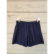 Under Armour Women's Navy Blue High Rise Elastic Waist Athletic Shorts Medium