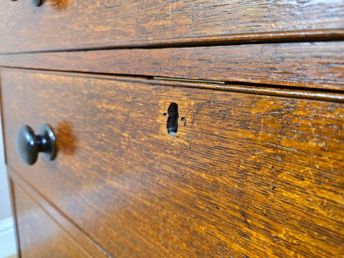 An Antique Victorian Oak Chest of Drawers ~Delivery Available~ - Picture 12 of 12