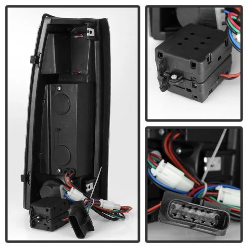 Faros/luces de parachoques de cristal negros Xtune 9022449 Foto 2 de 3