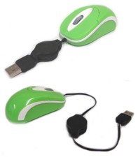 Mini Mouse Mini Maus Optische USB Notebook Laptop Grün Orange Blau - Neu