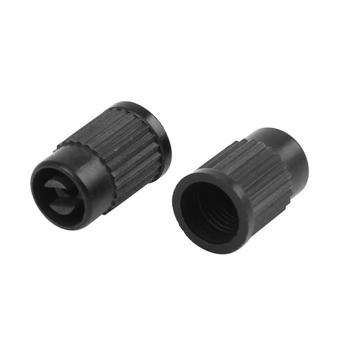 4pcs Black Plastic Universal Tire Valve Stem Cap Cover for Motorcycle Bike Car - Picture 3 of 4