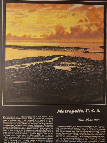 1947 Esquire Art Paintings Cityscapes Chesley Bonestell San Francisco New York