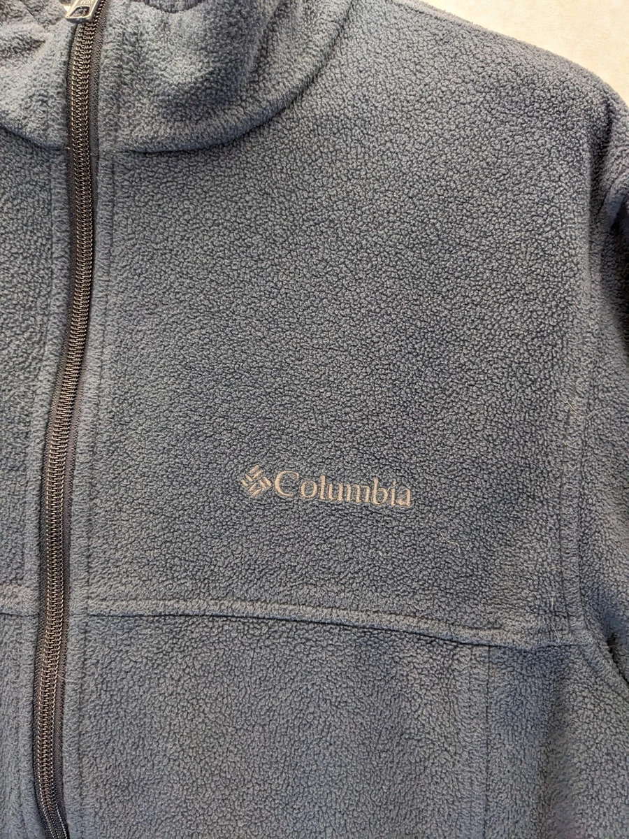 Columbia Men's Steens Mountain Fleece Jacket Full Zip Gray Blue Size M  WM6113 | eBay