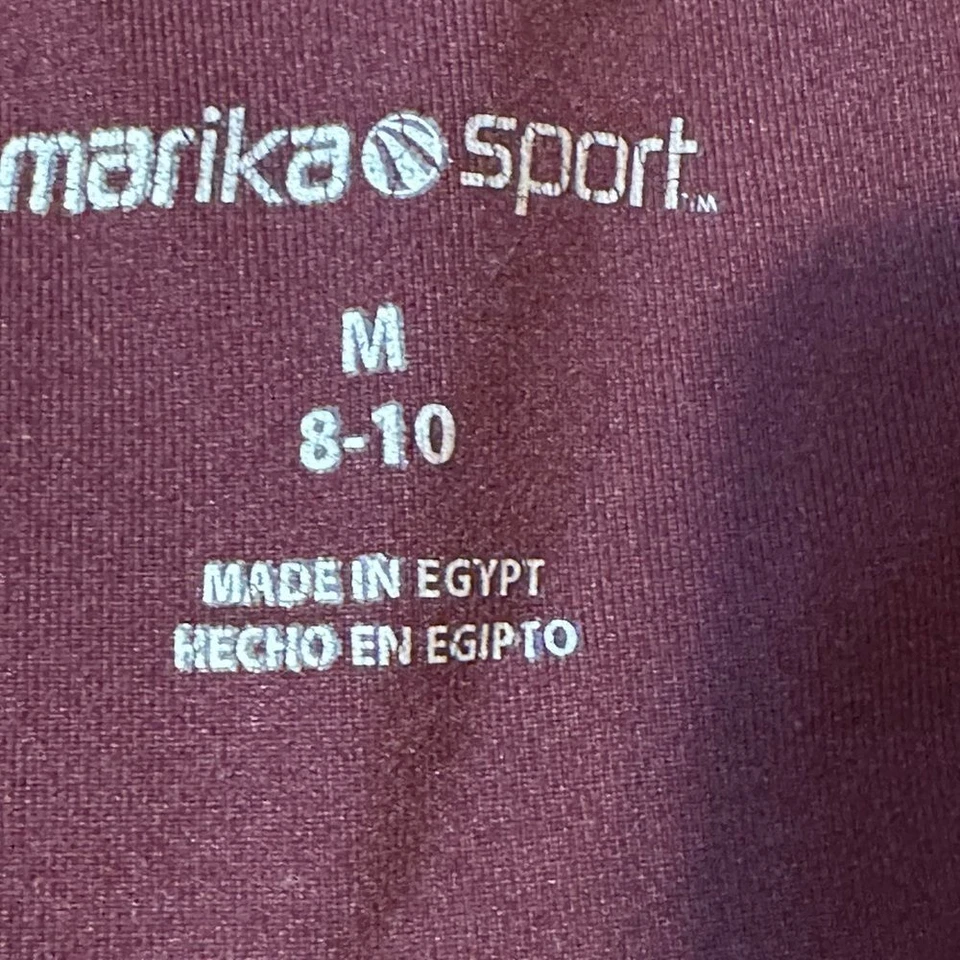 Marika sport fit and flare leggings Maroon color sz medium — 第 2/4 张图片