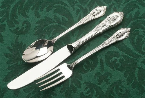 Rose Point by Wallace 3 piece Youth Set, Sterling Silver, Factory Brand New