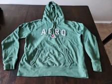 Womens Aeropostale 1987 Floral Green Sweatshirt Hoodie Size Medium