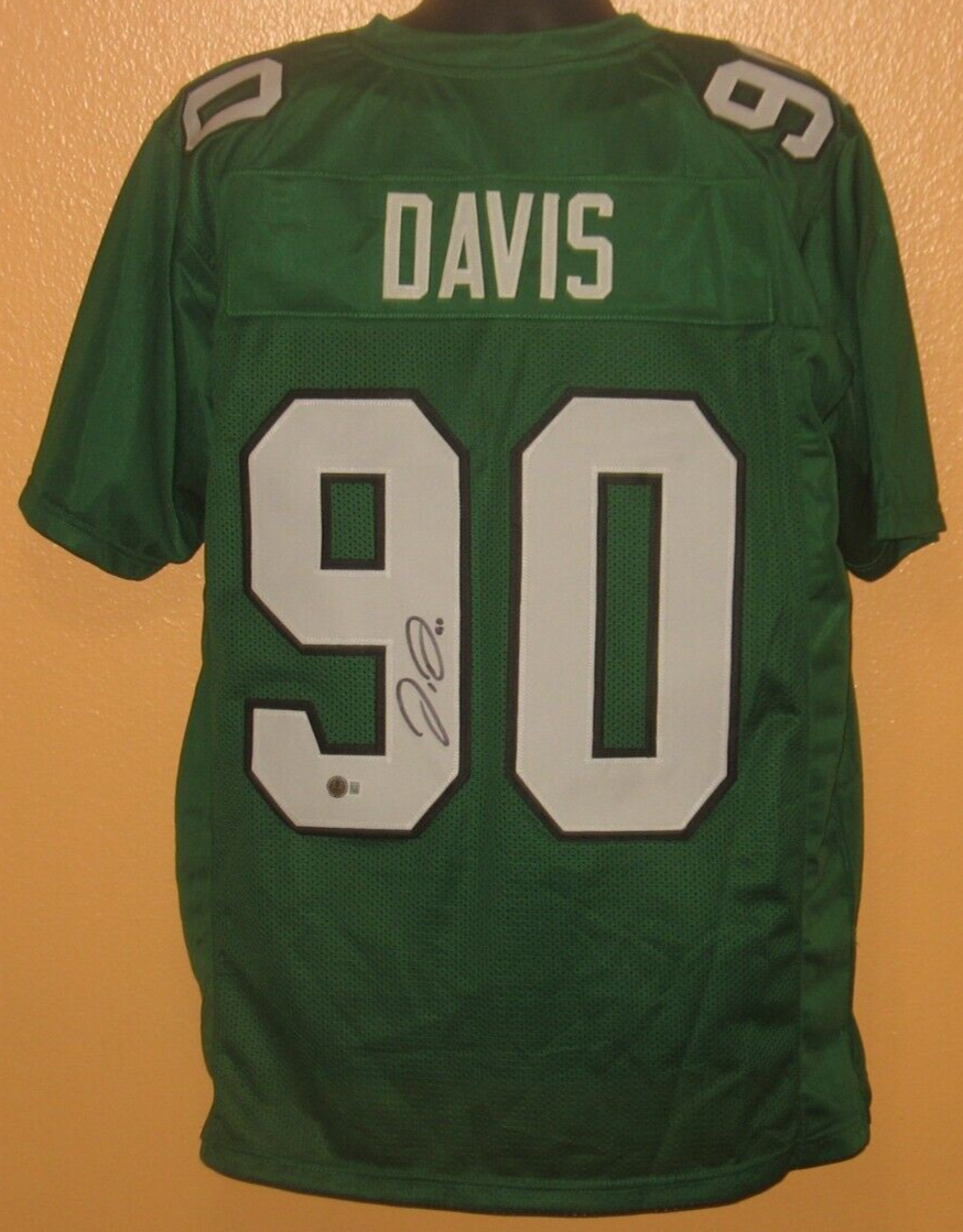 Jordan Davis Autographed Signed Los Angeles Rams Custom Jersey BAS Certified XL Philadelphia Eagles 